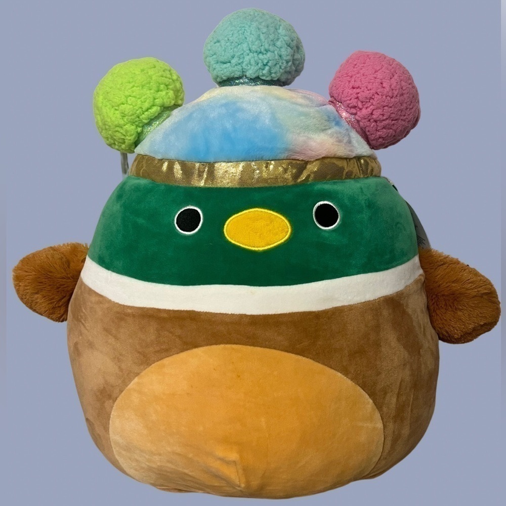 SQUISHMALLOWS Avery duck squish doo with pom poms